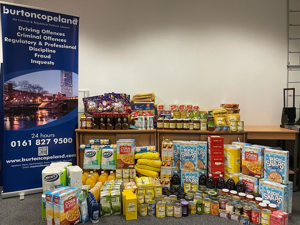 Burton Copeland Staff Support Local Food Bank This Christmas